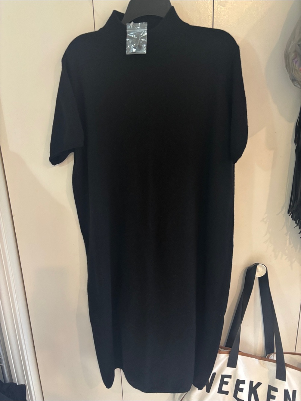 Bloomingdale's New Black Cashmere Dress,1X